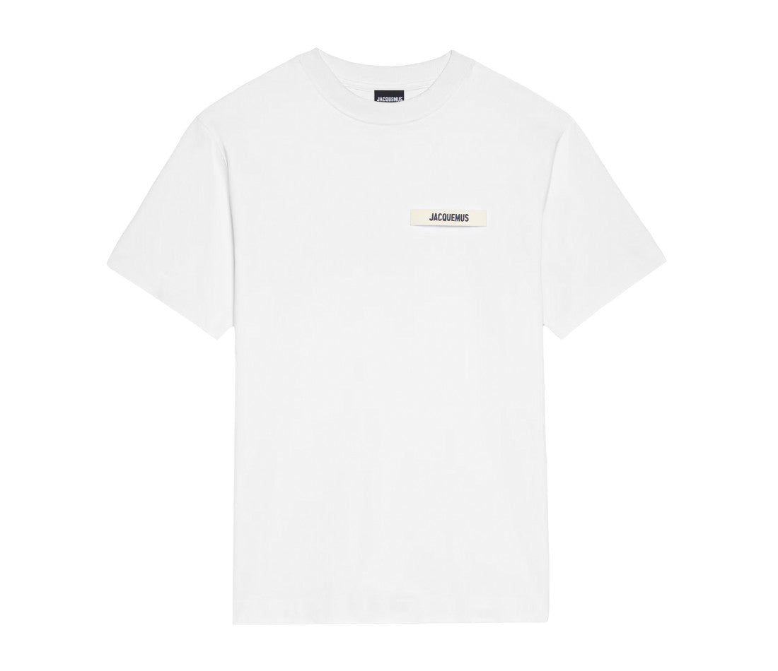 新品 JACQUEMUS Tシャツ グログラン ホワイト Mサイズ Jacquemus The Gros Grain White T-Shirt | The Last Step