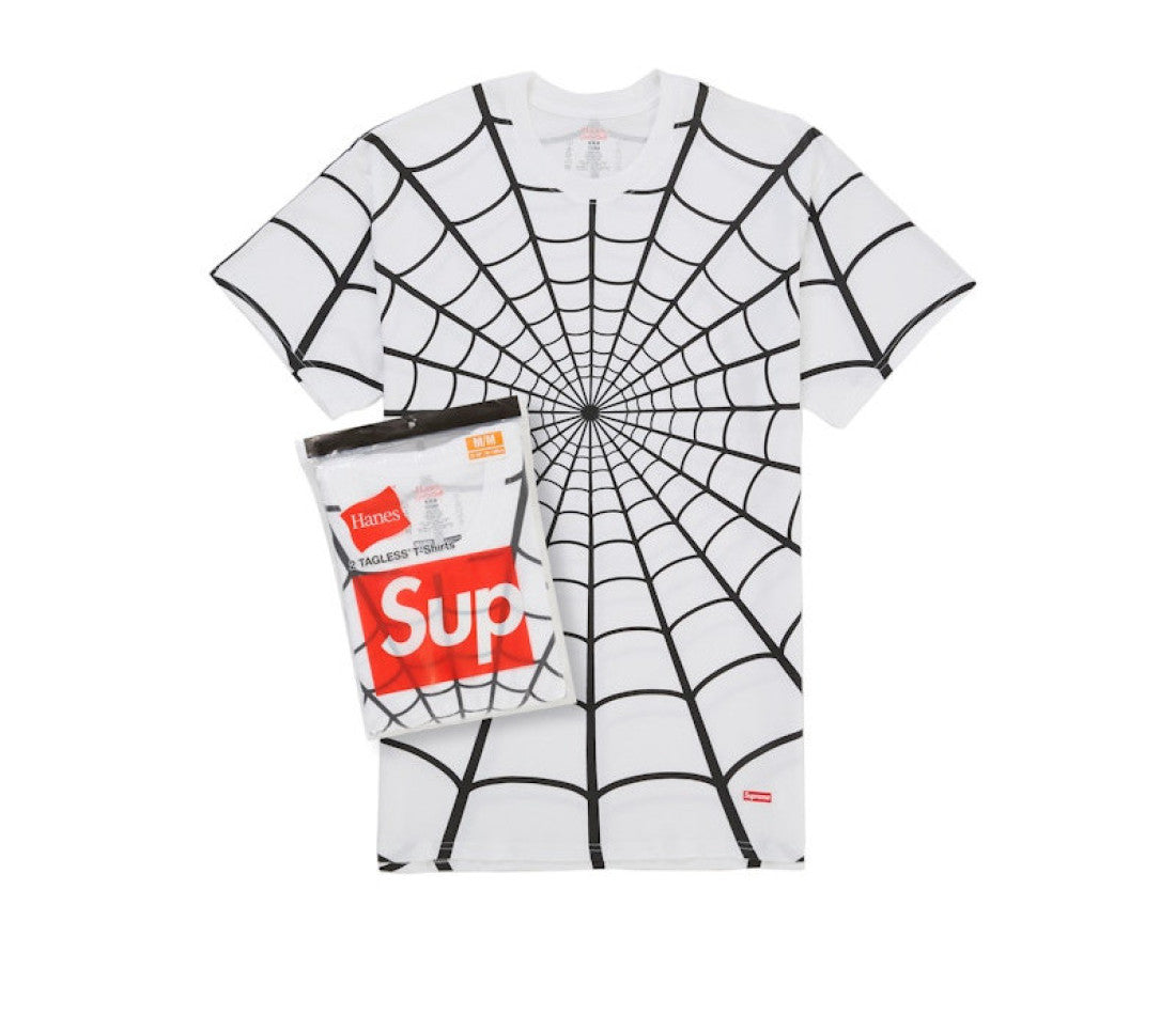 Supreme Hanes Spider-Man Tagless Tees (2 Pack) White