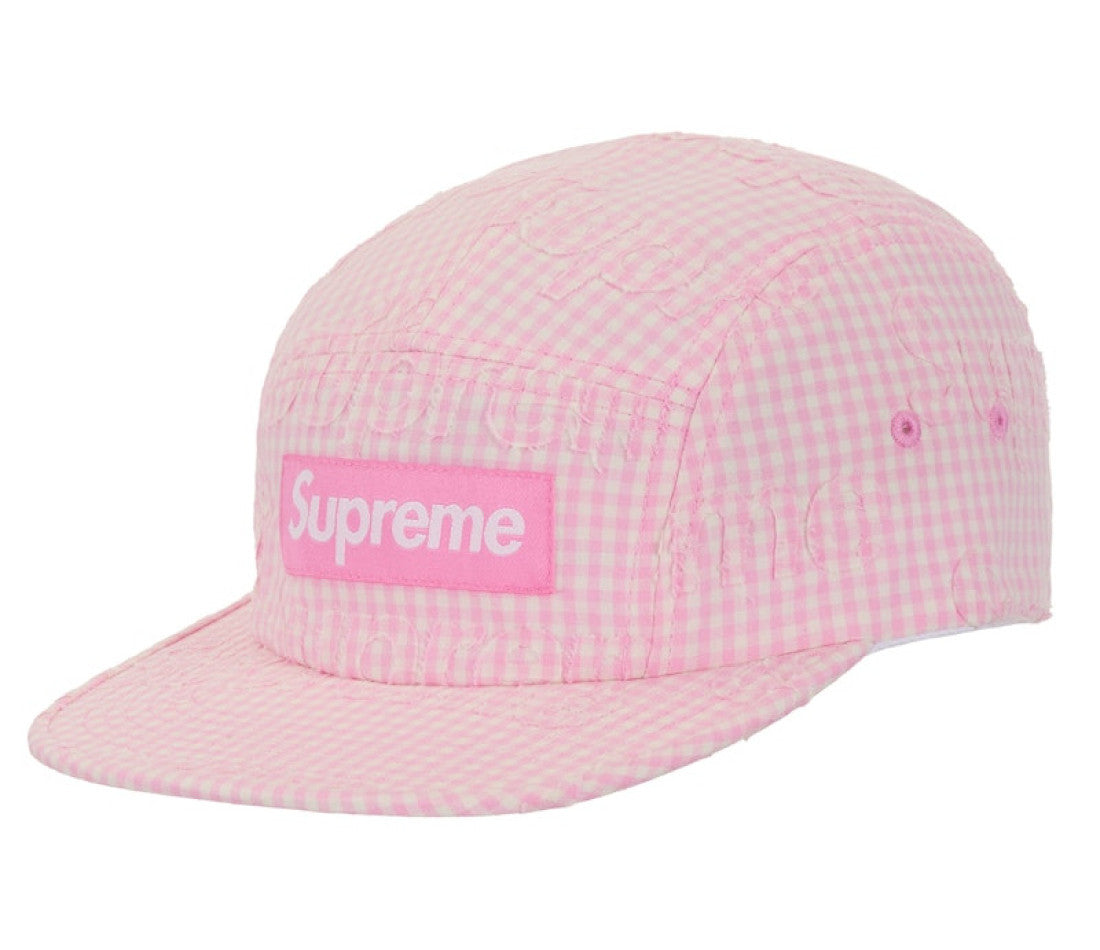 帽子 Supreme Monogram Gingham Camp Cap Supreme Monogram Gingham Camp Cap Pink