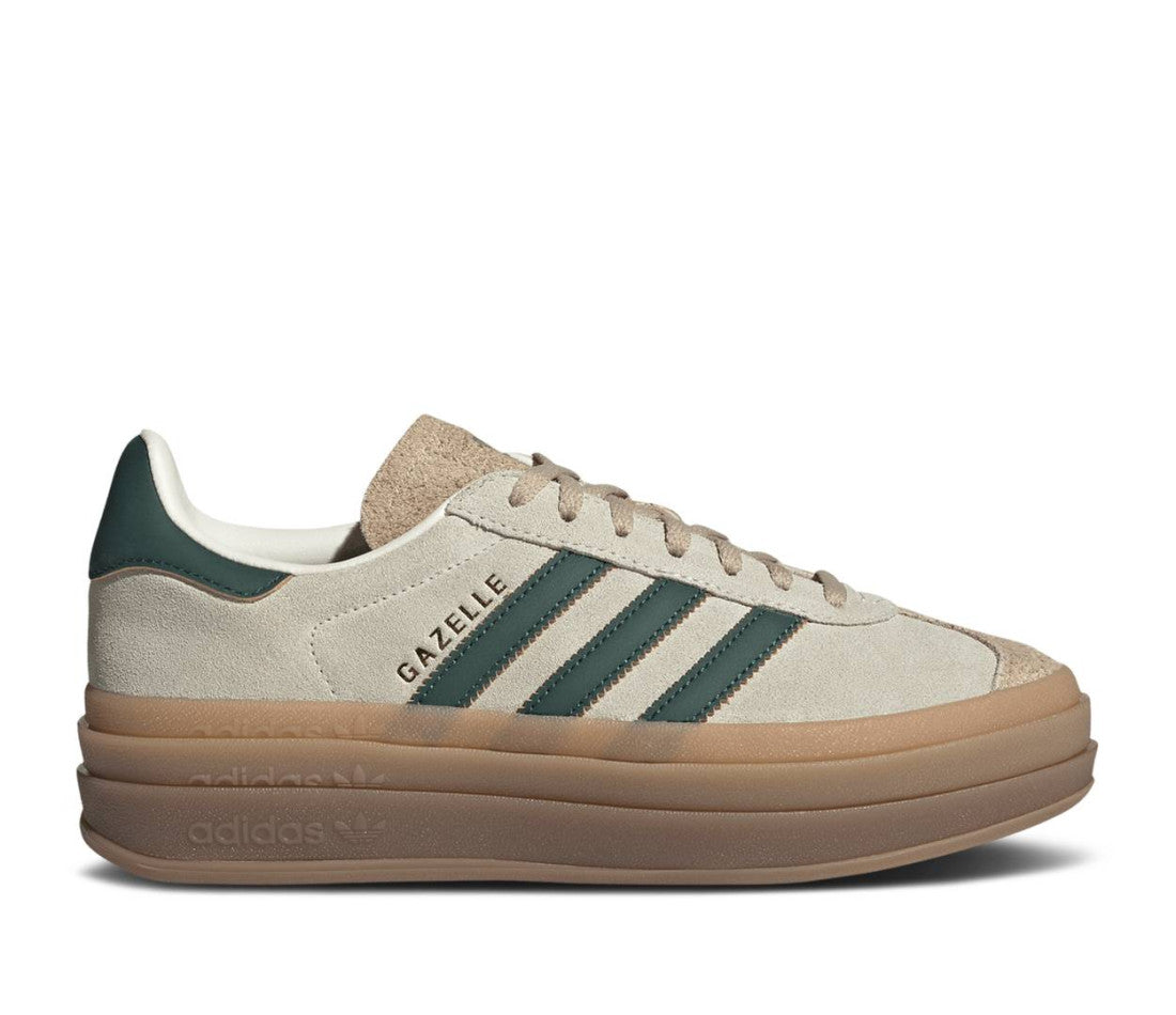 adidas Gazelle Bold Cream White Collegiate Green (W)