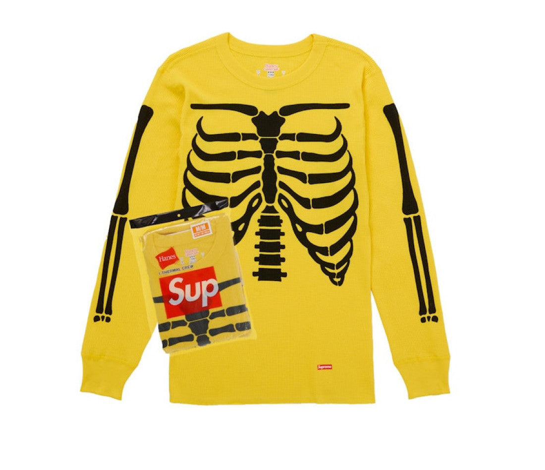 Supreme Hanes Bones Thermal Crew FW25 (1 Pack) Yellow