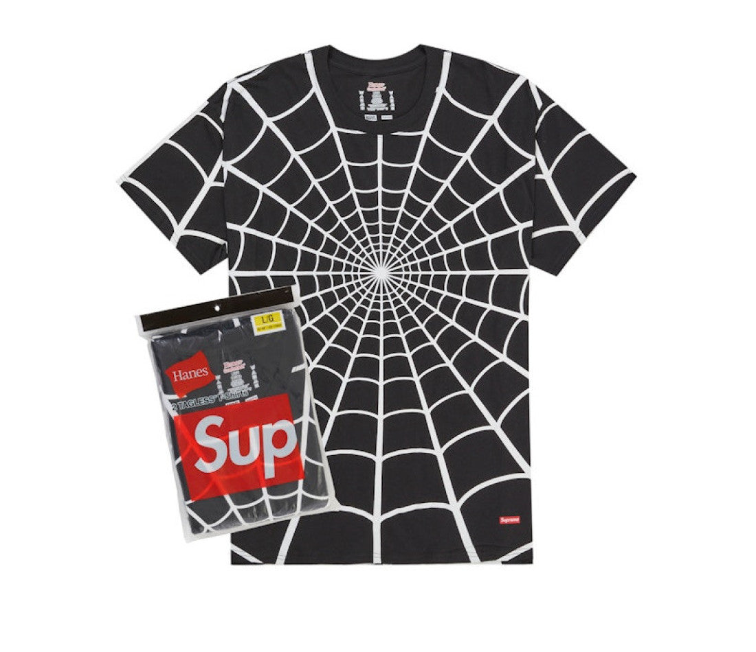 Supreme Hanes Spider-Man Tagless Tees (2 Pack) Black | The Last Step