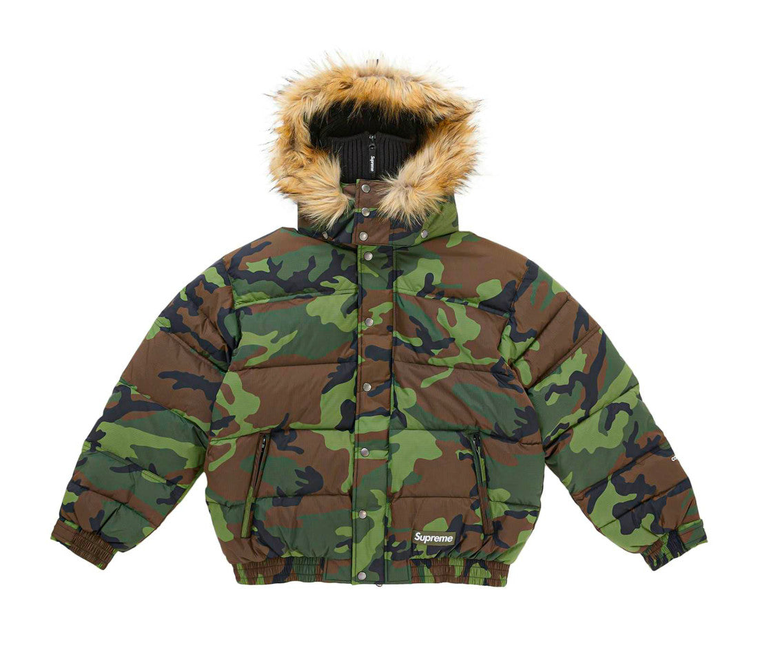ジャケット・アウター Supreme Facemask 700-Fill Down Jacket M Supreme Facemask 700-Fill Down Puffer Jacket Woodland Camo