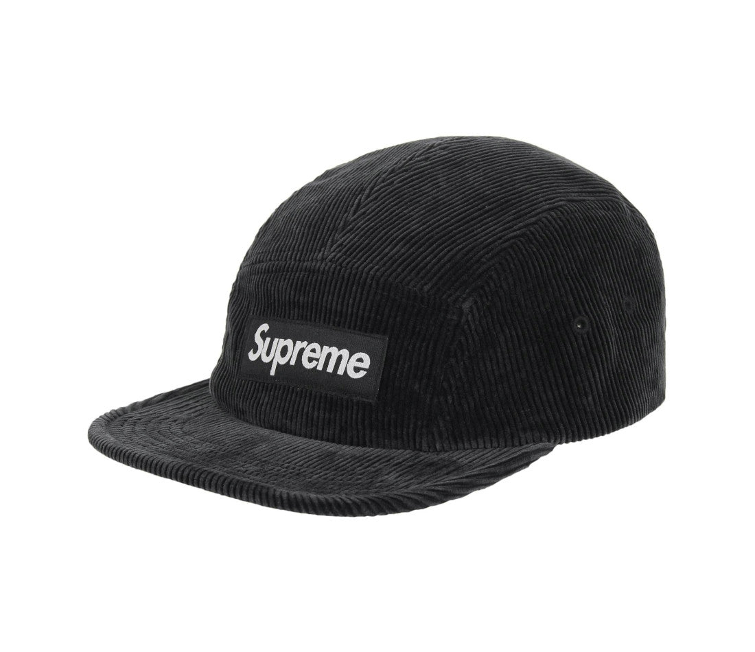 Supreme Corduroy Camp Cap (SS25) Black