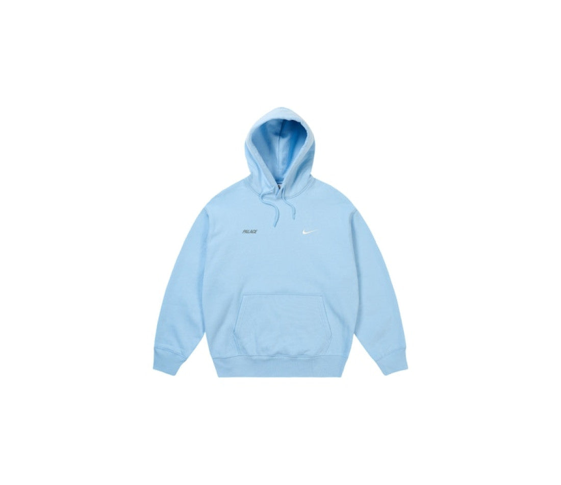 Palace x Nike Font Swoosh Hoodie Sky Blue