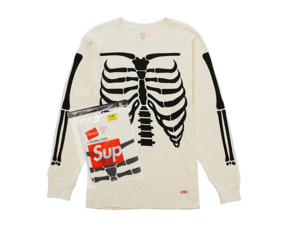 Supreme Hanes Bones Thermal Crew FW25 (1 Pack) White