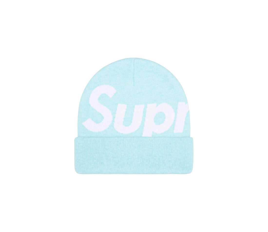 Supreme Big Logo Beanie (FW25) Light Blue