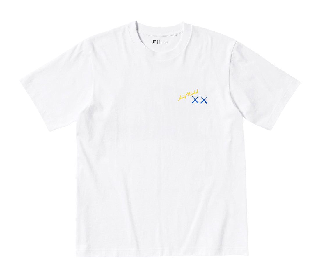 KAWS x Uniqlo Warhol UT Graphic T-shirt White Blue | The Last Step