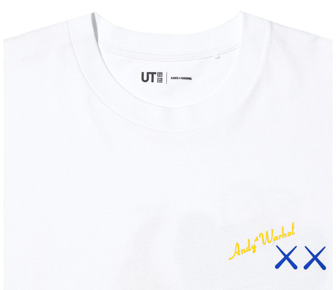 KAWS x Uniqlo Warhol UT Graphic T-shirt White Blue | The Last Step