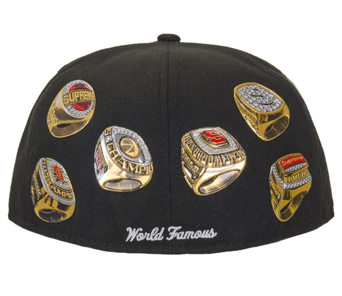 帽子 Supreme Rings Box Logo New Era 7 5/8 Supreme Rings Box Logo New Era 59Fifty Fitted Hat Black | The Last