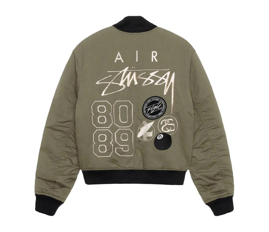 Stussy x Nike Reversible Varsity Jacket Medium Olive/Bright Mandarin Stussy x Nike Reversible Varsity Jacket Medium Olive/Bright Mandarin