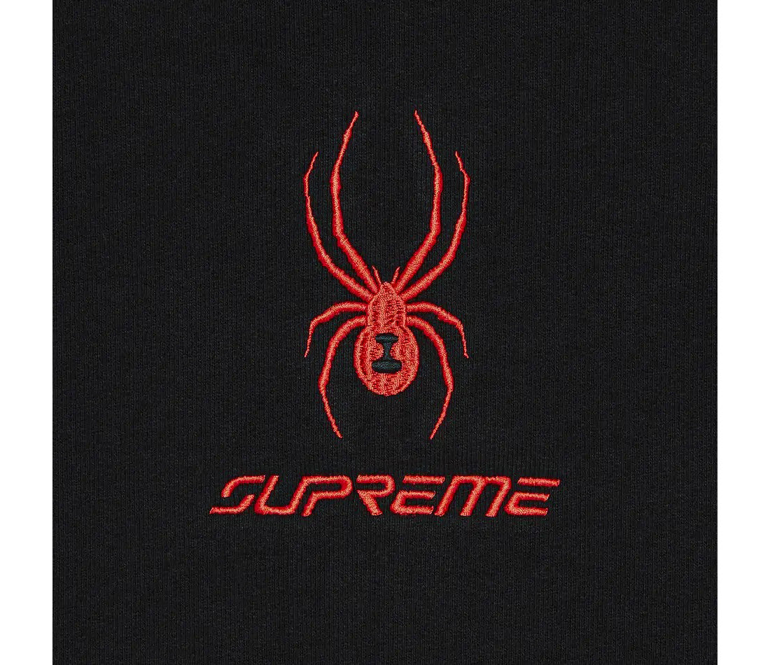 Supreme Spyder Zip Up Hooded Sweatshirt Black