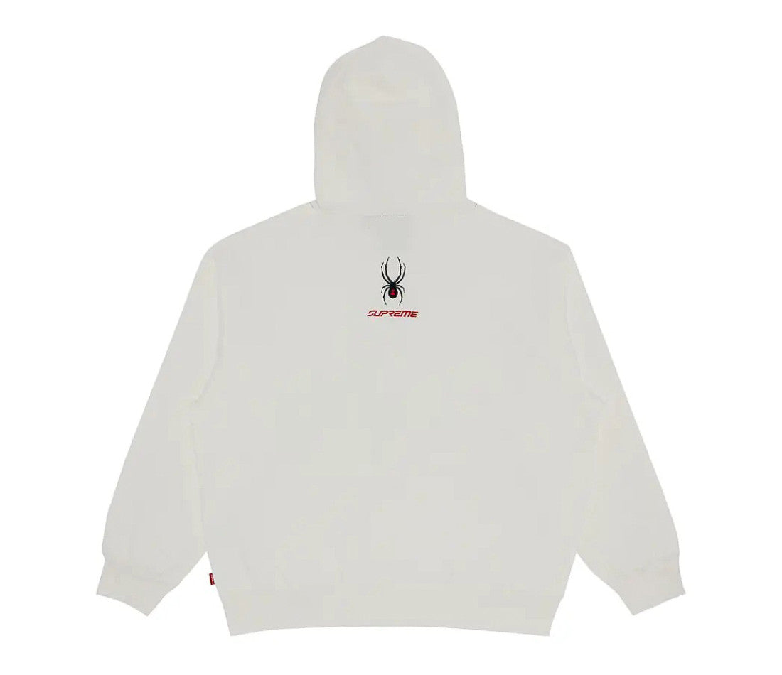Supreme Spyder Zip Up Hooded Sweatshirt White Supreme Spyder Zip Up Hooded Sweatshirt White