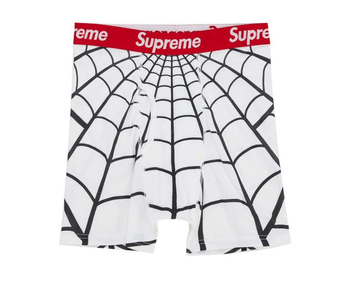 Supreme Hanes Spider-Man Boxer Briefs (2 Pack) White