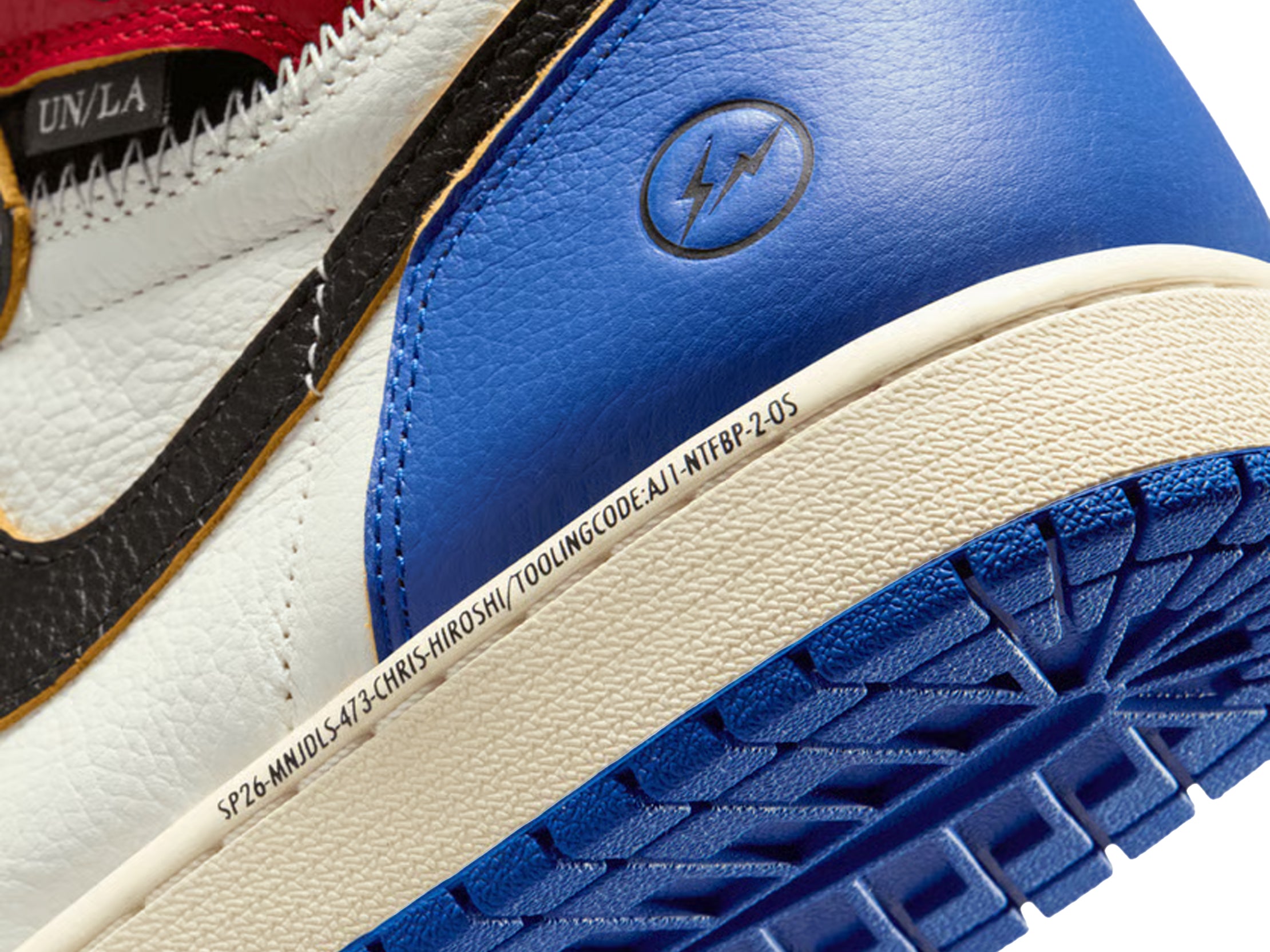 Air Jordan 1 Retro High OG SP Fragment x Union LA Varsity Red Sport Royal