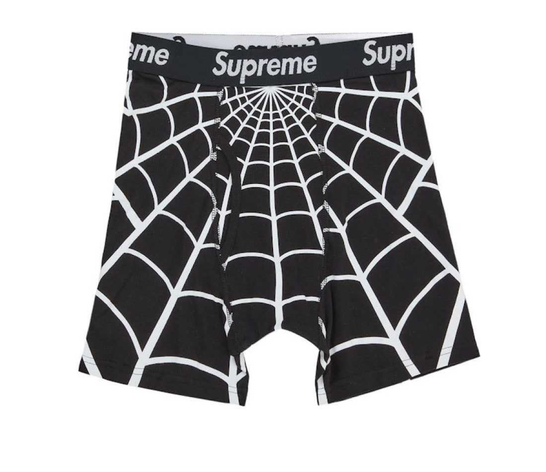 Supreme Hanes Spider-Man Boxer Briefs (2 Pack) Black