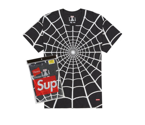 Supreme Hanes Spider-Man Tagless Tees (2 Pack) Black
