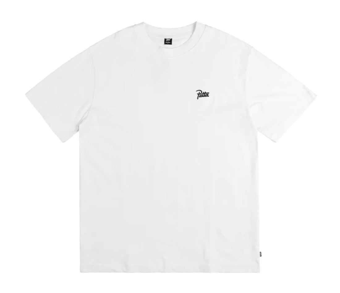 Patta Tee Shirt Basic Script Logo White