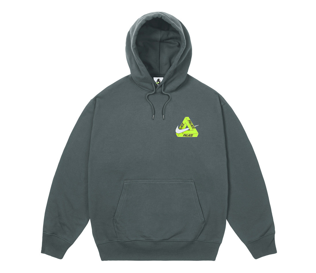 Palace Nike Tri Swoosh Hoodie Charcoal