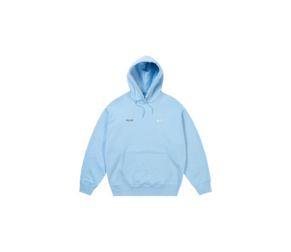 Palace x Nike Font Swoosh Hoodie Sky Blue