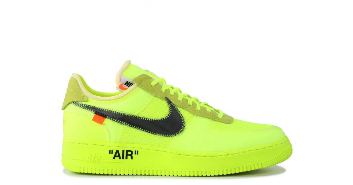 Nike air force off white neon 2025