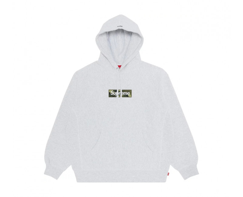 Supreme ash grey box logo top
