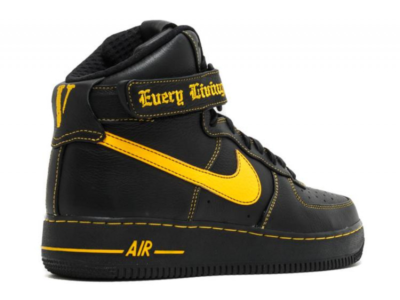 Nike Air Force 1 High Vlone Black University Gold 778900 906950 The Last Step