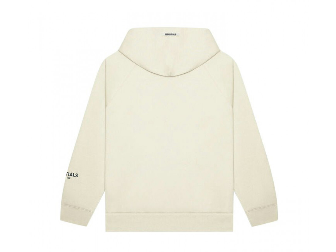 Fear of god essentials hoodie cream discount